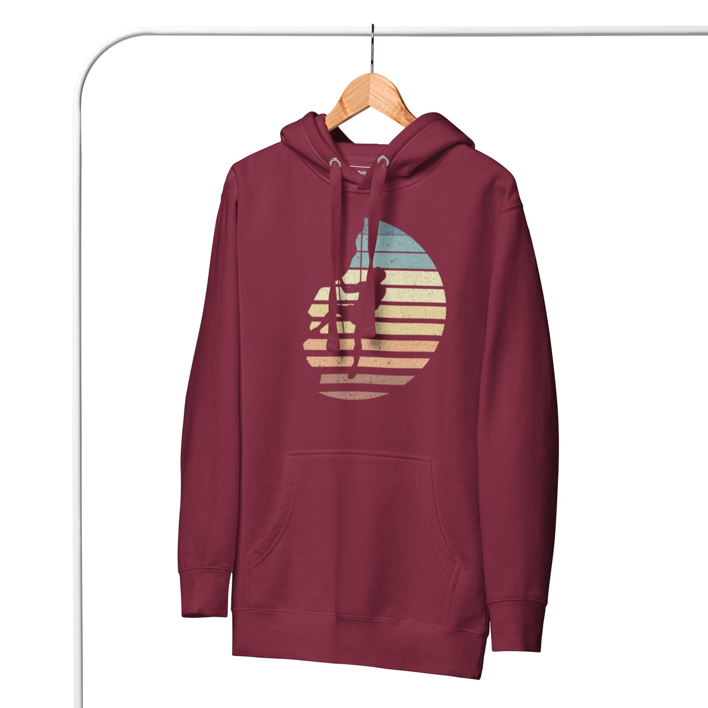 Rock Climbing Design; Unisex Hoodie