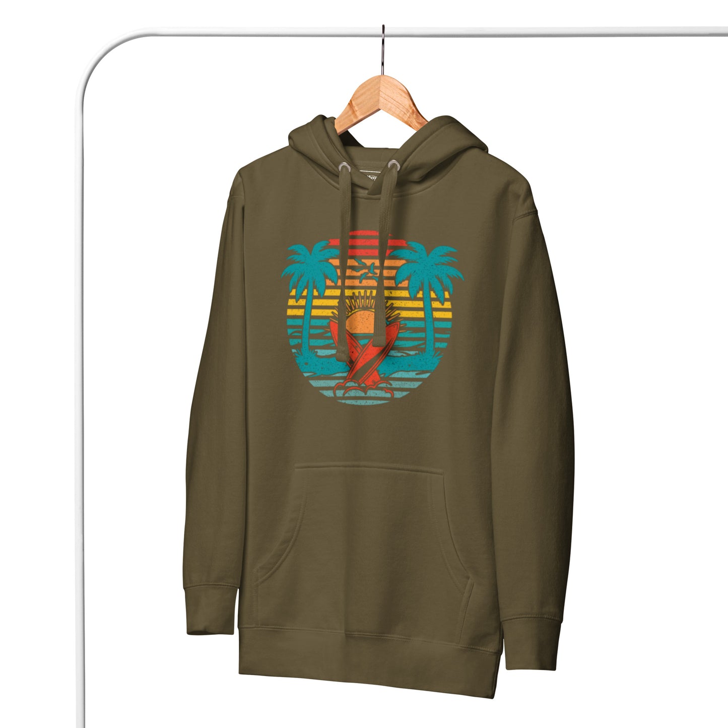 Beach Design; Unisex Hoodie