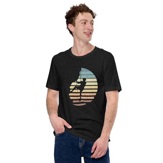 Rock Climbing Design; Unisex t-shirt