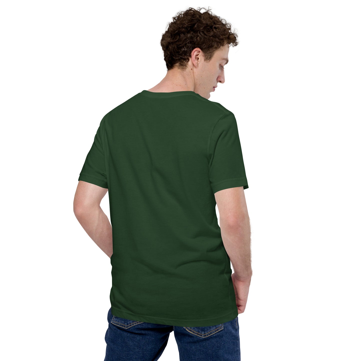 Rock Climbing Embroidery Design; Unisex t-shirt